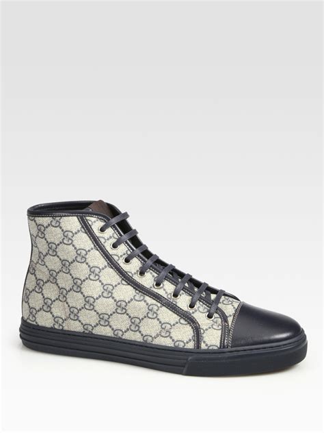 gucci california high top lace up sneaker|Gucci gg low top sneakers.